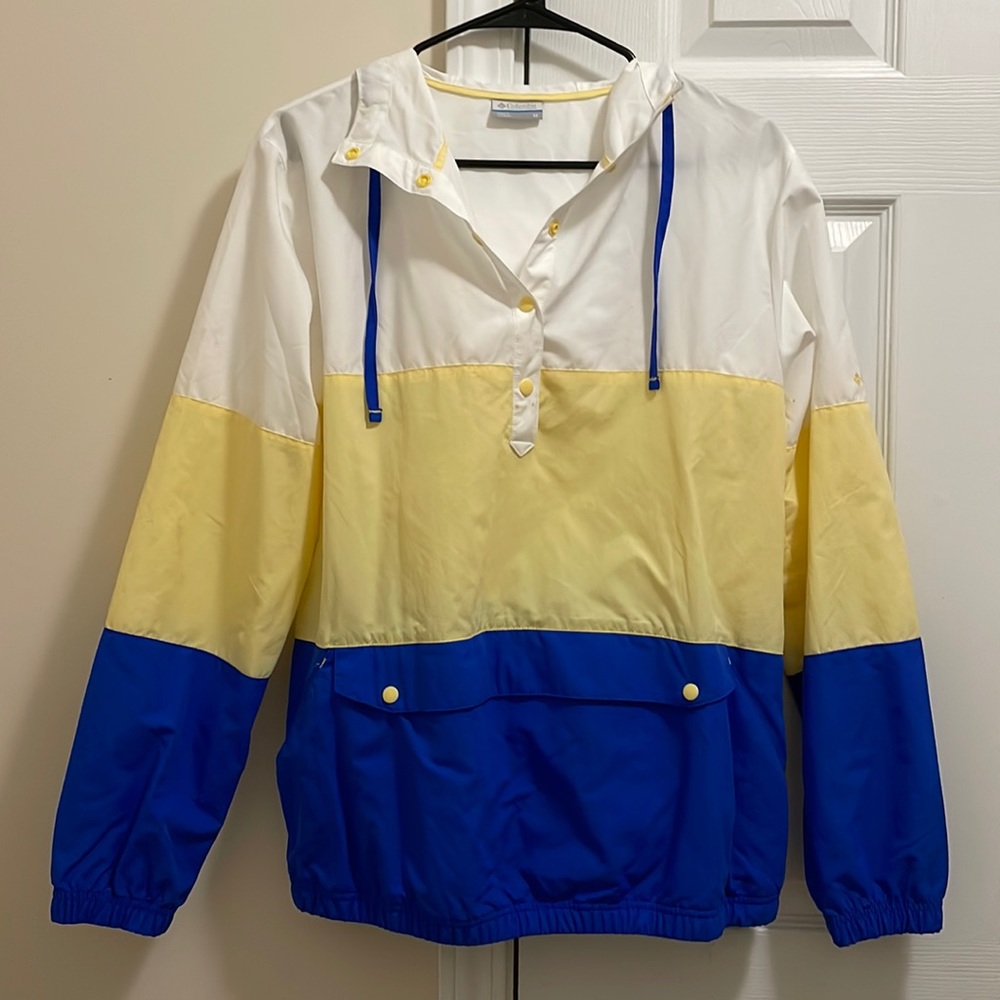Stripped Columbia Quarter Pullover